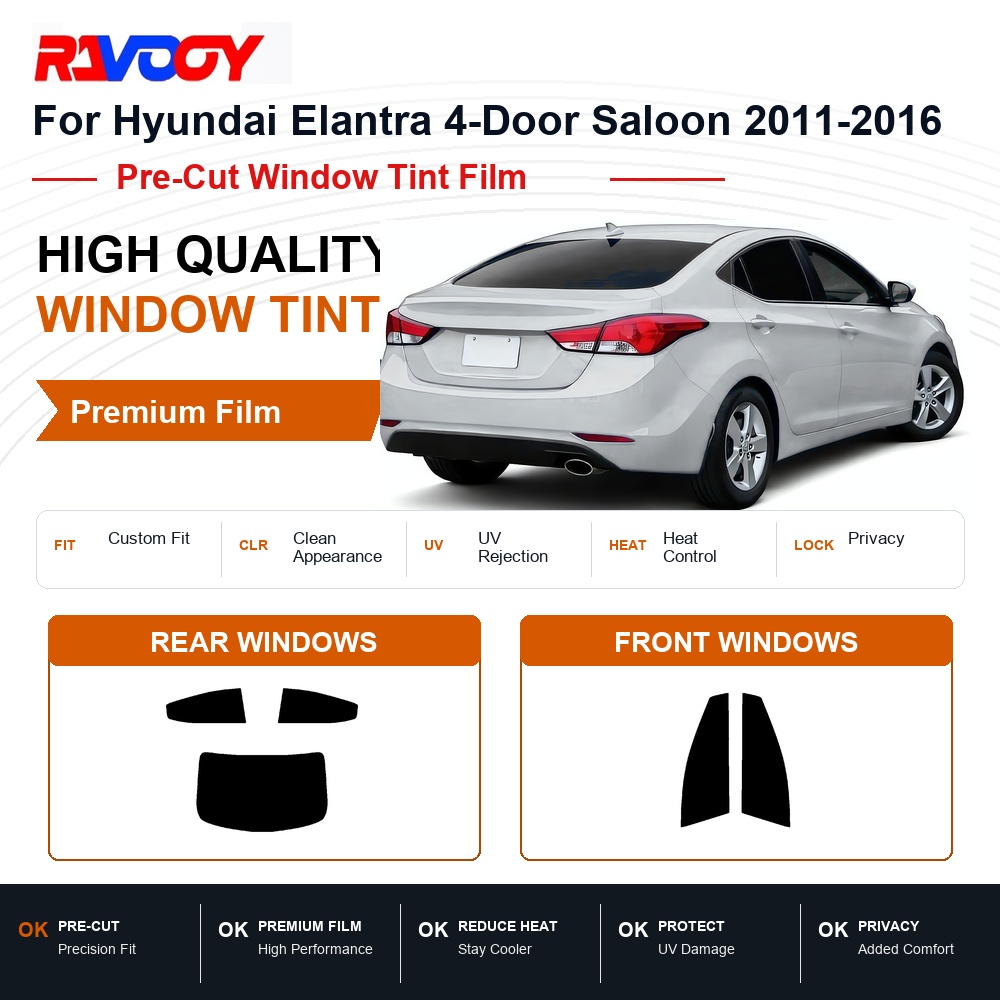 Premium Pre-Cut Window Tint Fo - Privacy Screen Protector recension och pris