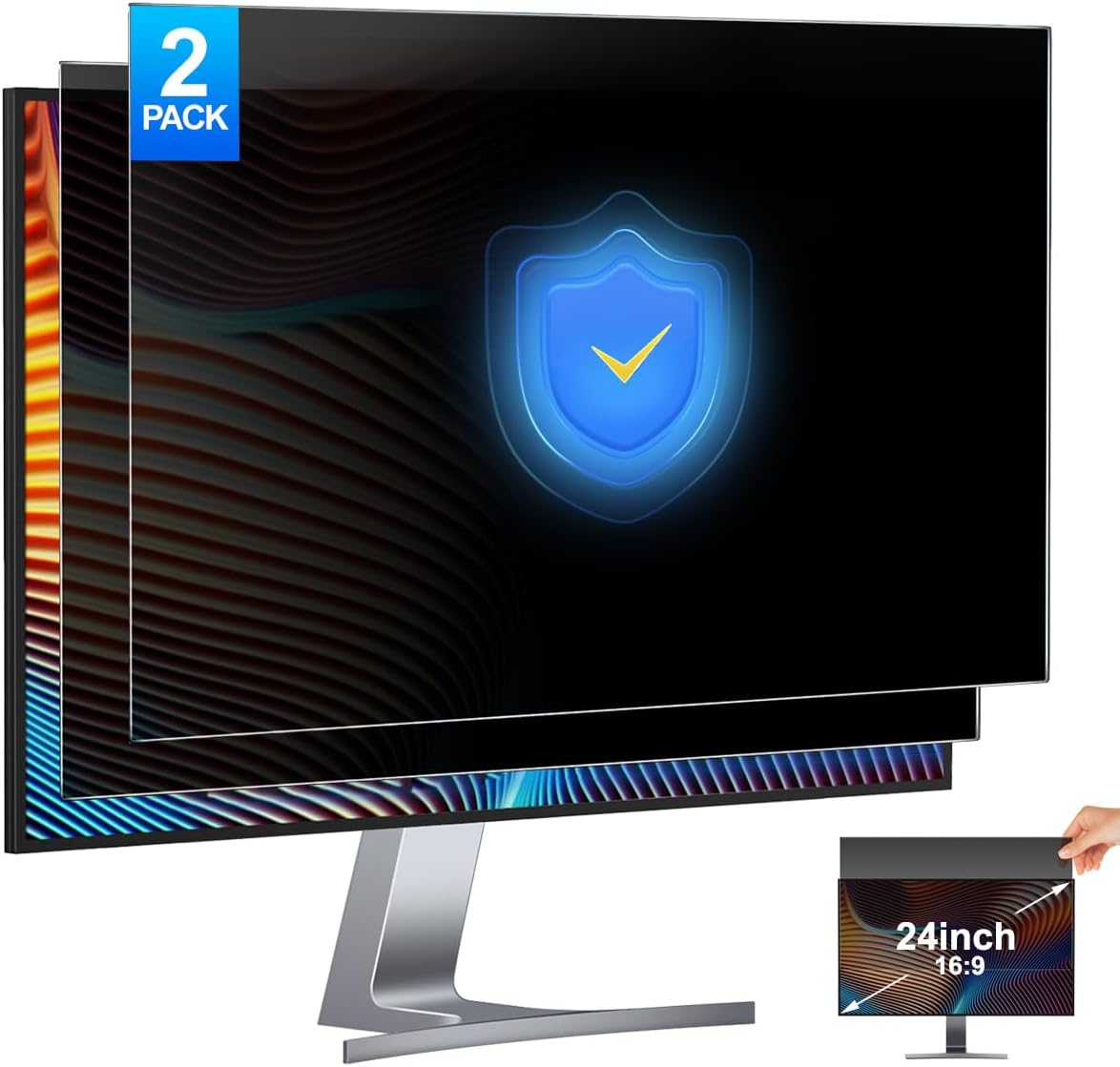 2 Pack 24 Inch Computer Privac - Privacy Filter 2Pack recension och pris