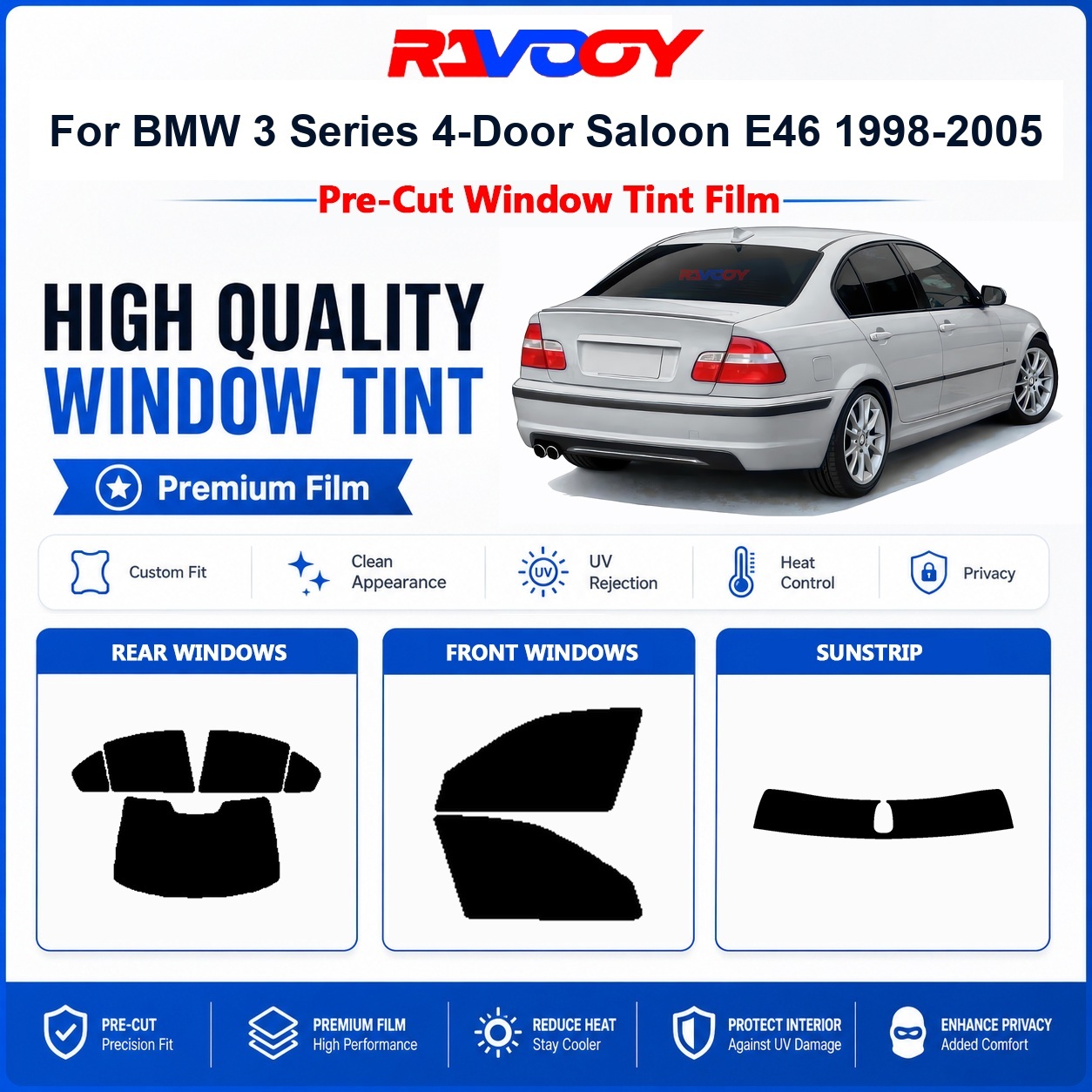 Premium Pre-Cut Window Tint Fo - Privacy Screen Protector recension och pris