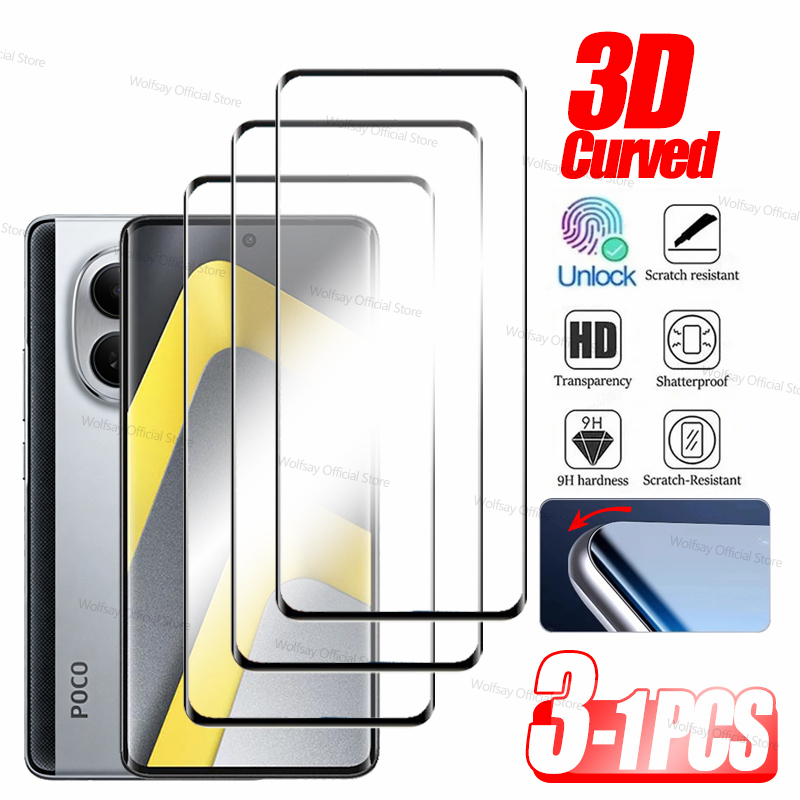 3/2/1 PCS 3D Curved Edge Glass - Curved Edge Screen recension och pris