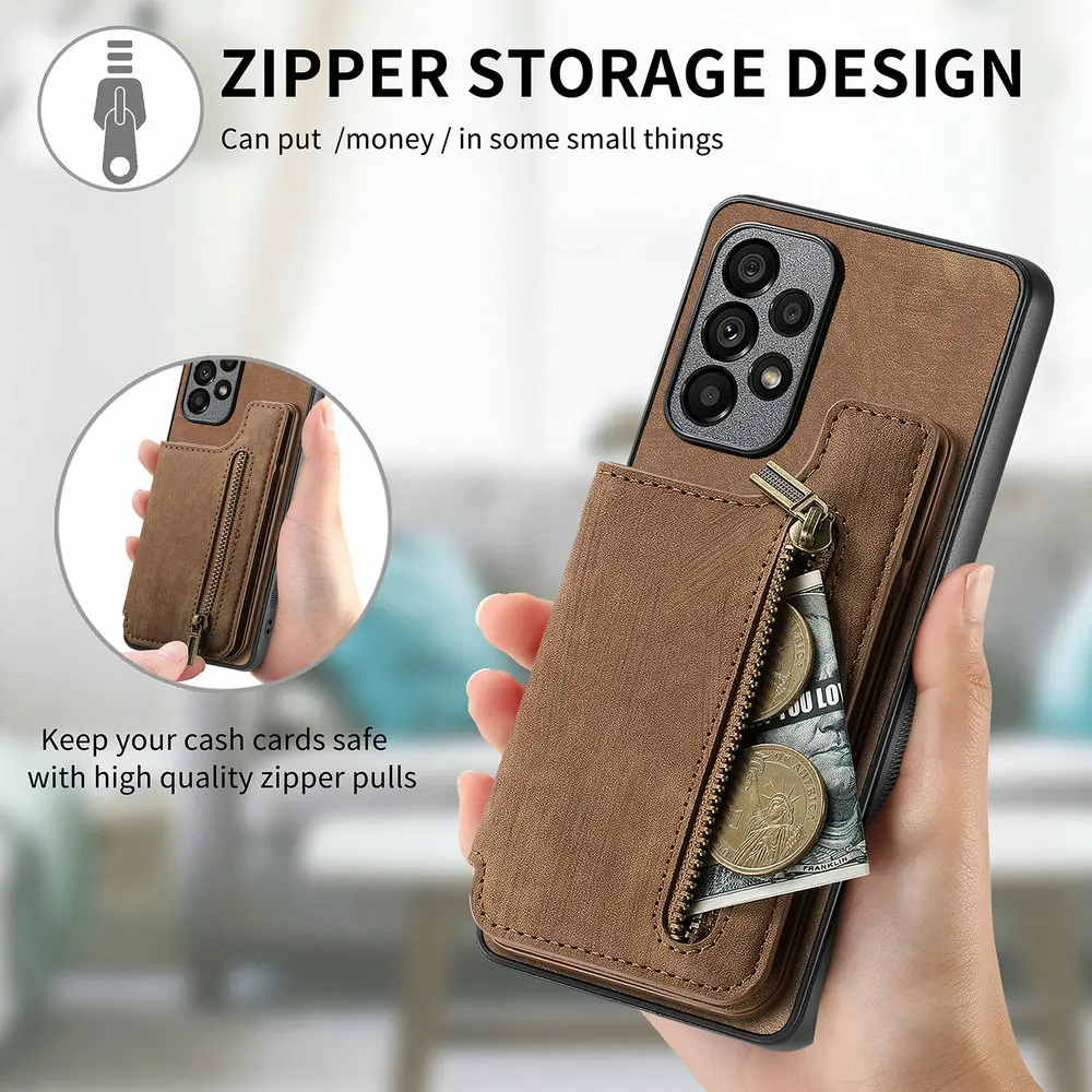 Zipper Wallet Leather Case for - Oppo A78 recension och pris