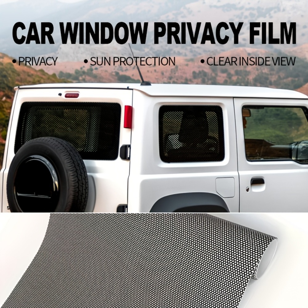1Roll Black Perforated Vinyl P - Privacy Screen Protector recension och pris